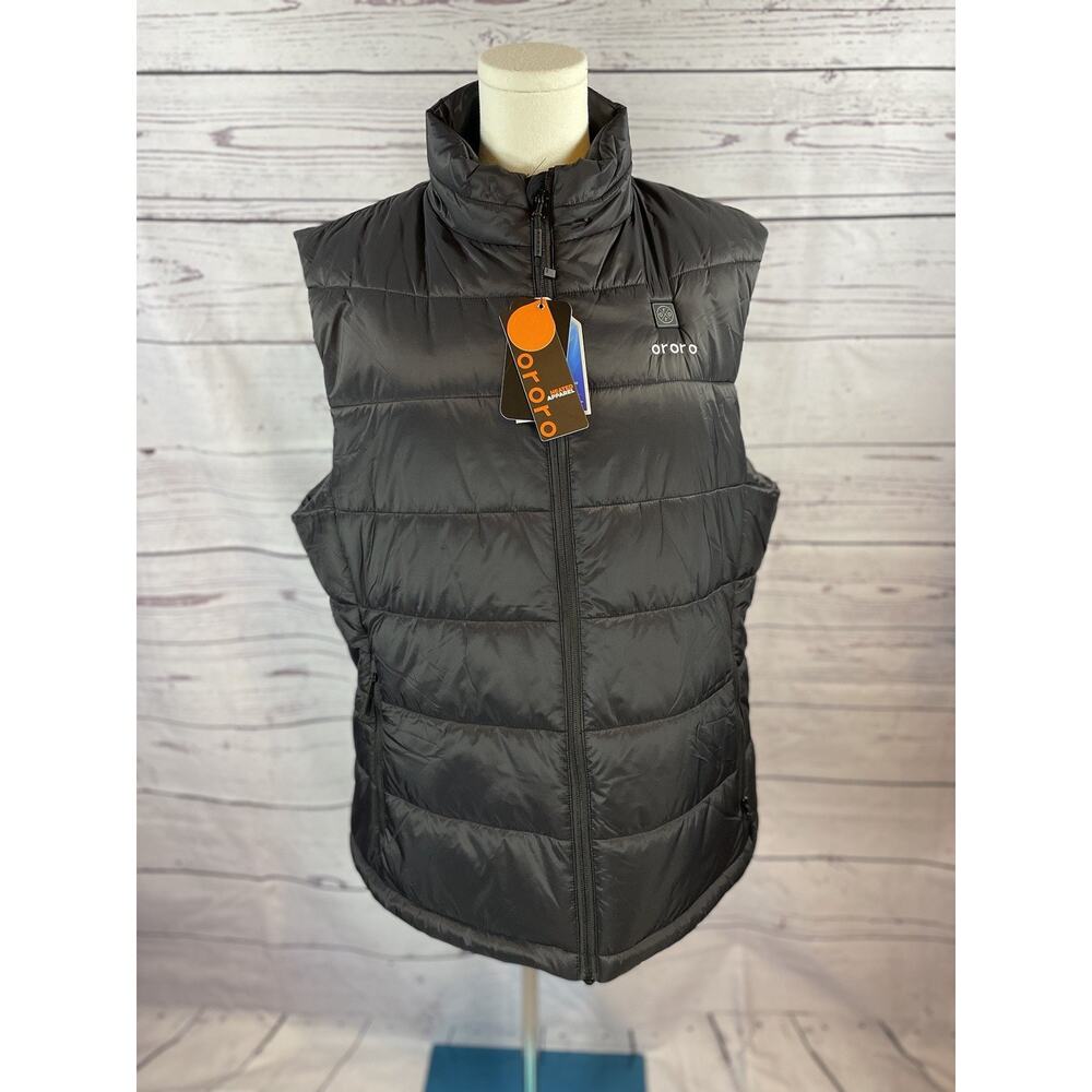 NWT Ororo Men’s Classic Heated Vest Black XL Lightweight Puffer